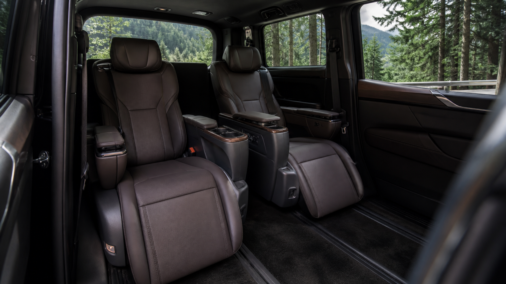 Spacious premium seating for a private journey through the Kii Peninsula